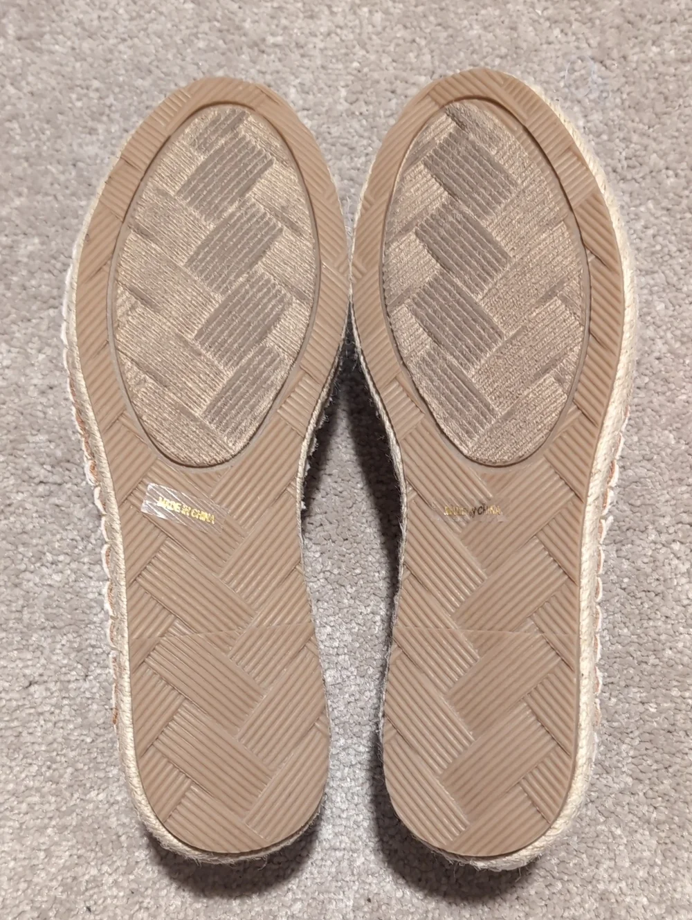 Bamboo Women's Slip-On Espadrille Cream White NEW